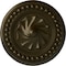 Ekena Millwork Foster Shell Ceiling Medallion (Fits Canopies up to 9 5/8"), Hnd-Painted Green Gold, 15 3/4"OD x 2"P CM15FOGGS - alternate 1